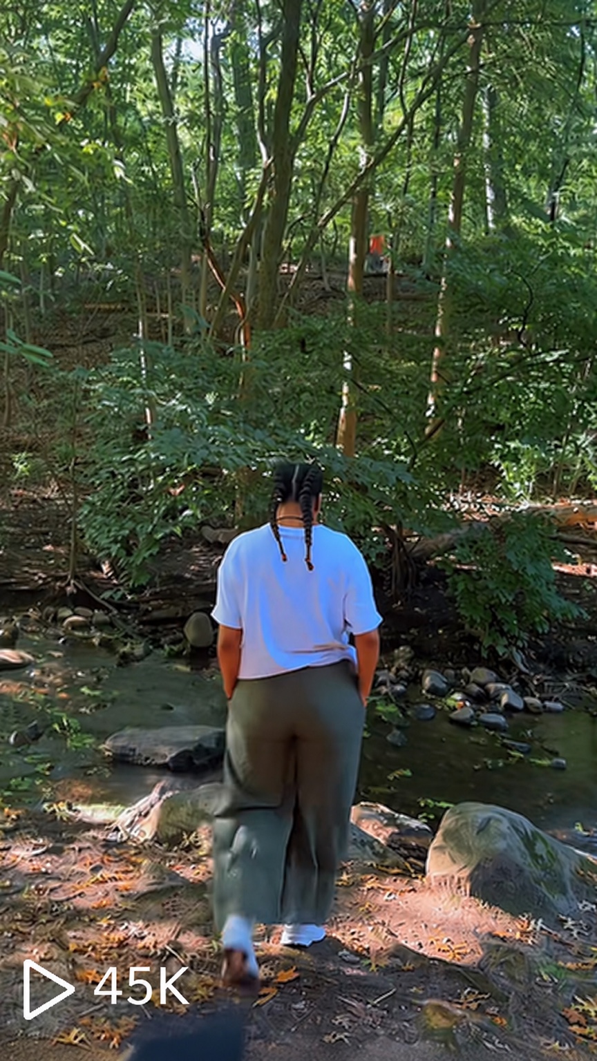 Melo walking beside a forest stream · 45K views