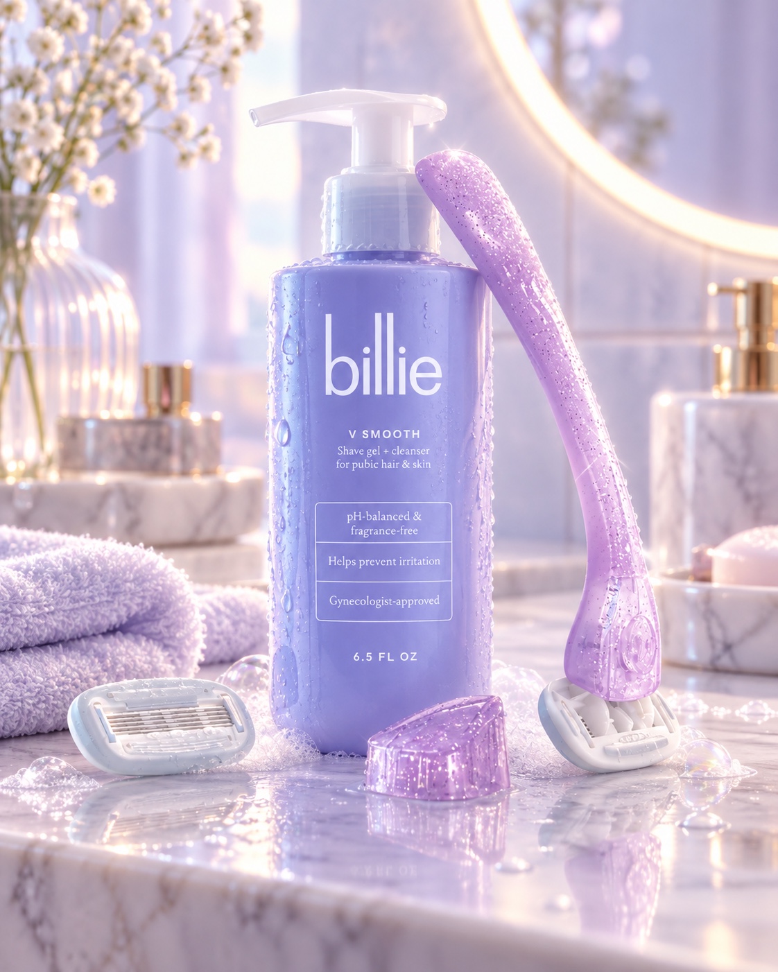 Billie V Smooth Shave Gel + Cleanser