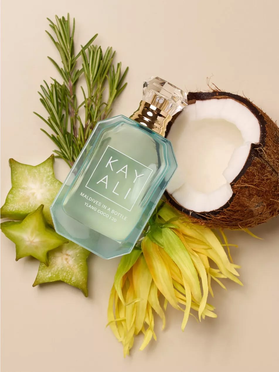 Kayali Maldives in a Bottle Ylang Coco | 20 perfume with coconut and flowers