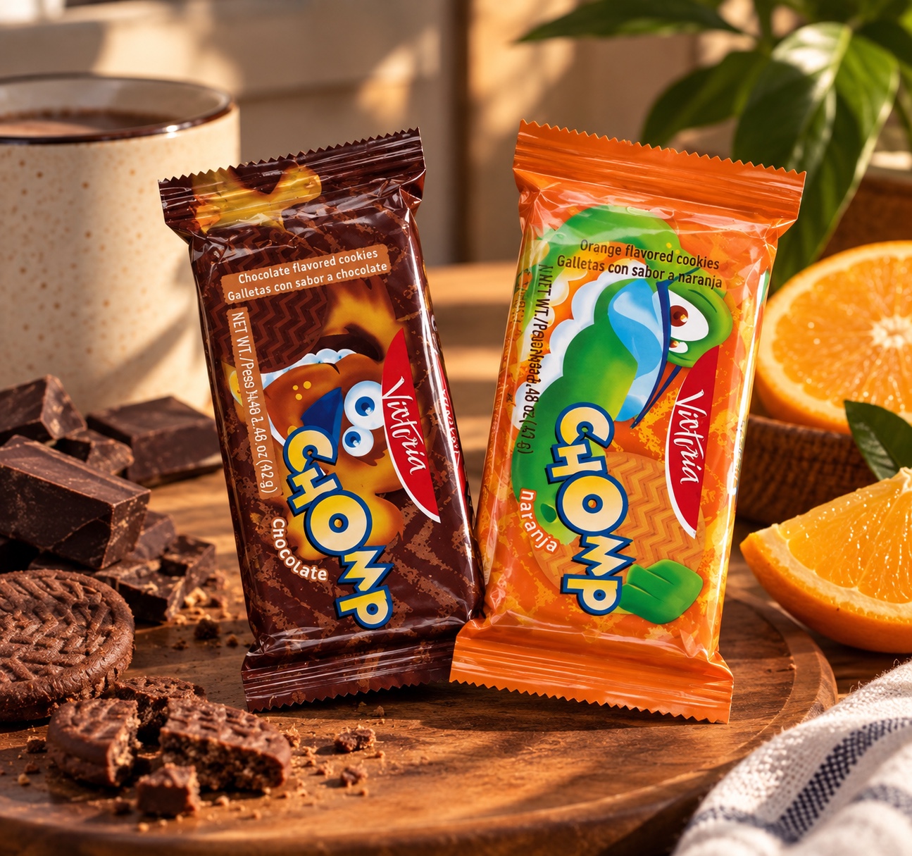 Victoria Chomp Chocolate & Orange Cookies