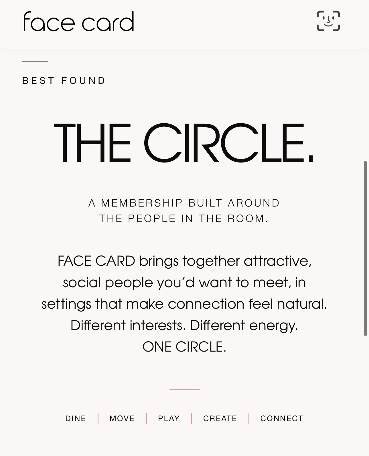 Face Card — The Circle