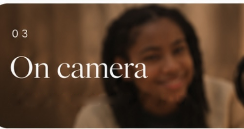 03. On camera.