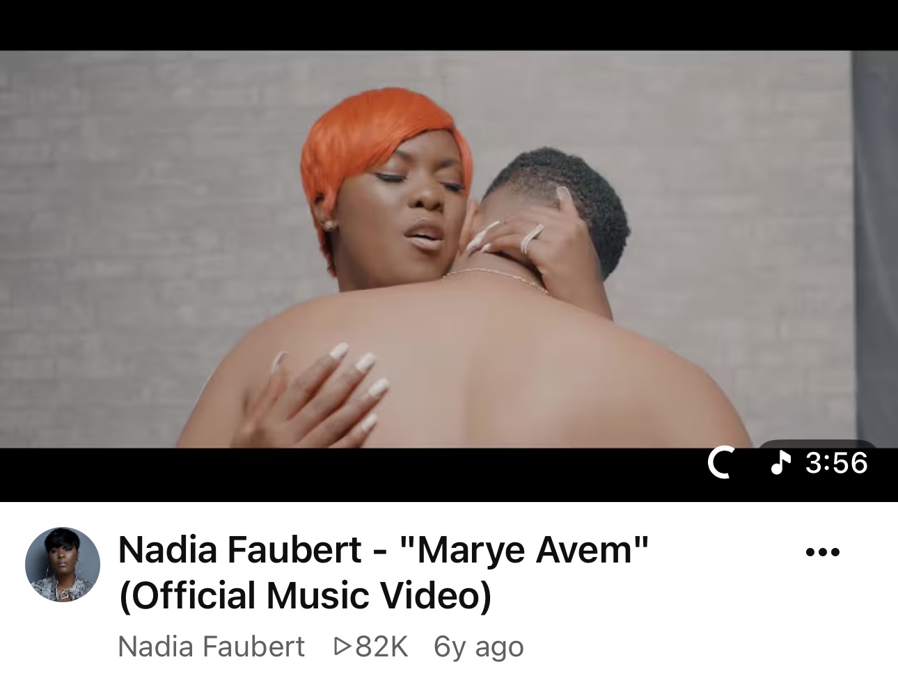 Still from Nadia Faubert, Marye Avèm
